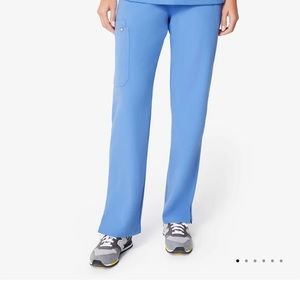 Figs Kade Cargo Scrub Pants Cecil Blue Size Small